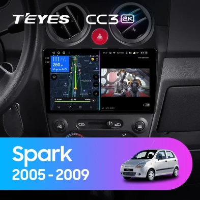 Штатная магнитола Teyes CC3 2K 4/32 Chevrolet Spark M200 (2005-2009)