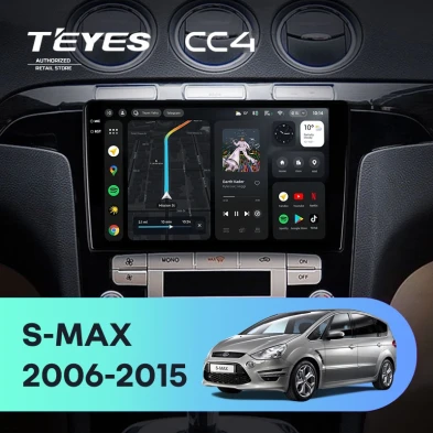 Штатная магнитола Teyes CC4 6/64 Ford S-MAX 1 (2006-2015) F1