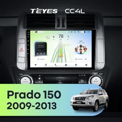 Штатная магнитола Teyes CC4L 6/64 Toyota Land Cruiser Prado 150 (2009-2013) F2 Тип-A