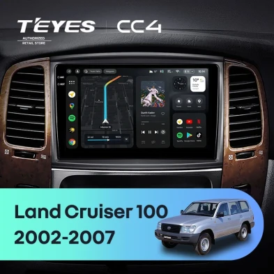 Штатная магнитола Teyes CC4 6/64 Toyota Land Cruiser LC 100 / LC 105 (2002-2007) Тип-A