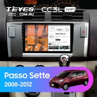 Штатная магнитола Teyes CC3L WiFi 2/32 Toyota Passo Sette (2008-2012)