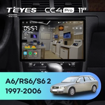Штатная магнитола Teyes CC4 Pro 8/128 Audi RS6 1 (2002-2006) (11")