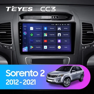 Штатная магнитола Teyes CC3 4/32 Kia Sorento 2 II XM (2012-2021) F1