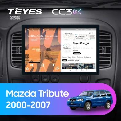 Штатная магнитола Teyes CC3 2K 4/32 Mazda Tribute (2000-2007) (11")
