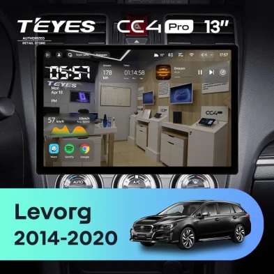 Штатная магнитола Teyes CC4 Pro 8/128 Subaru Levorg VM (2014-2020) F1 (13")