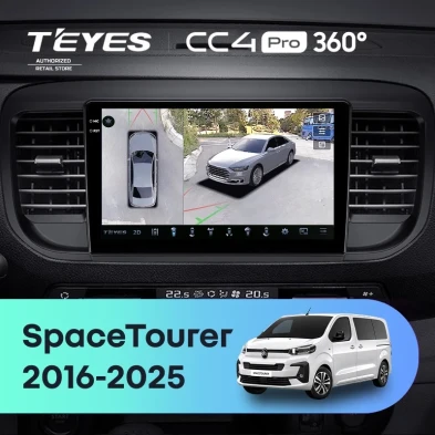 Штатная магнитола Teyes CC4 Pro 360 12/256 Citroen SpaceTourer (2016-2026)