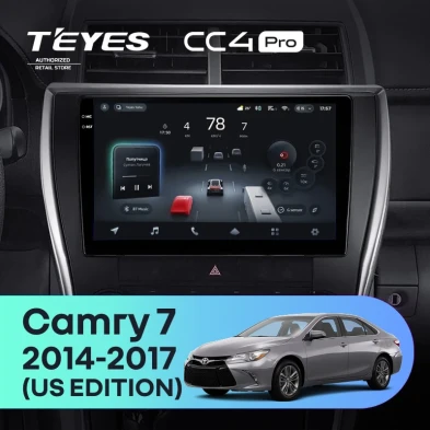 Штатная магнитола Teyes CC4 Pro 12/256 Toyota Camry 7 XV 50 55 (2014-2017) (North America) F5