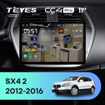 Штатная магнитола Teyes CC4 Pro 8/128 Suzuki SX4 2 (2012-2016) (11")
