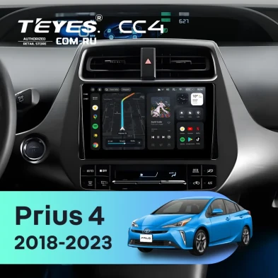 Штатная магнитола Teyes CC4 8/128 Toyota Prius 4 XW50 (2018-2023)