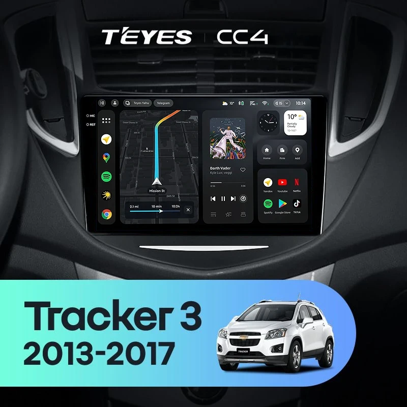 Штатная магнитола Teyes CC4 6/64 Chevrolet Tracker 3 (2013-2017) F1