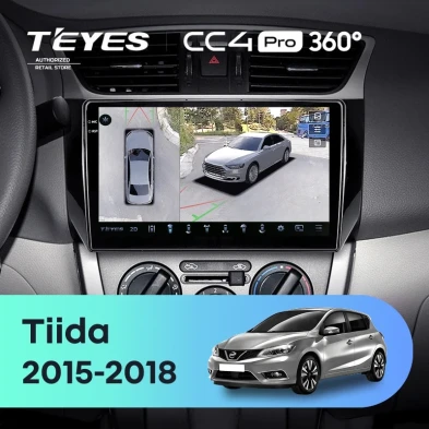 Штатная магнитола Teyes CC4 Pro 360 12/256 Nissan Tiida C13 (2015-2018)