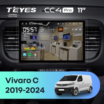 Штатная магнитола Teyes CC4 Pro 8/128 Opel Vivaro C (2019-2024) (11")