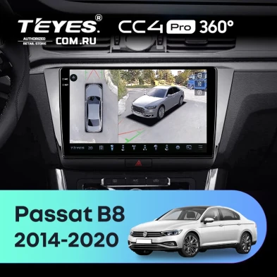 Штатная магнитола Teyes CC4 Pro 360 12/256 Volkswagen Passat B8 (2014-2020)