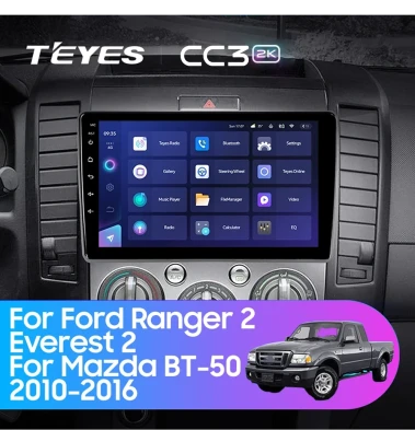 Штатная магнитола Teyes CC3 2K 4/64 Mazda BT-50 (2006-2011) (0din)