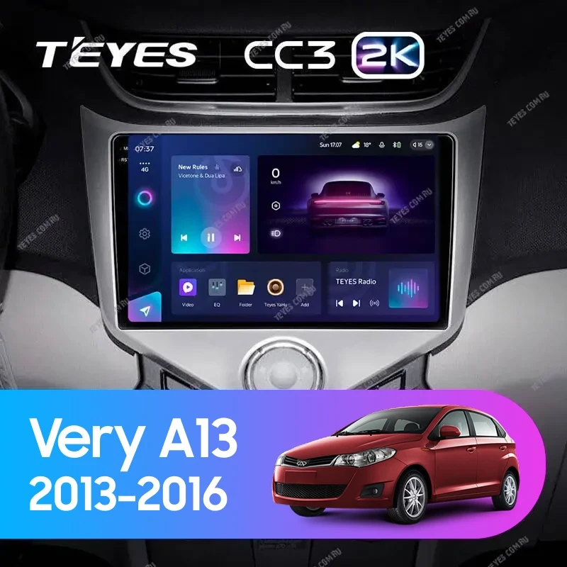 Штатная магнитола Teyes CC3 2K 4/64 Chery Very A13 (2013-2016) F1