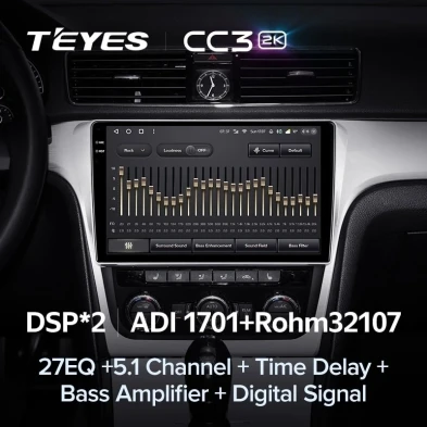 Штатная магнитола Teyes CC3 2K 6/128 Volkswagen Passat 7 B7 NMS (2015-2018) F2