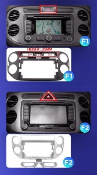 Штатная магнитола Teyes CC3 2K 4/64 Volkswagen Tiguan 1 NF (2006-2017) F1