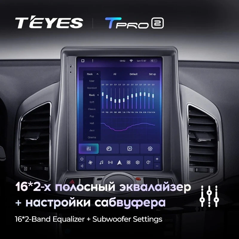 Штатная магнитола Tesla style Teyes TPRO 2 4/64 Chevrolet Captiva (2011-2016)