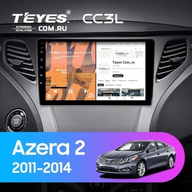 Штатная магнитола Teyes CC3L 4/64 Hyundai Azera 2 (2011-2014) F1