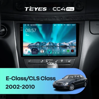 Штатная магнитола Teyes CC4 Pro 8/128 Mercedes-Benz E-Class S211 W211 CLS-Class C219 (2002-2010)