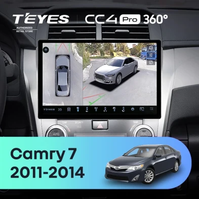 Штатная магнитола Teyes CC4 Pro 360 8/128 Toyota Camry 7 XV 50 55 (2011-2014) F4 (11")
