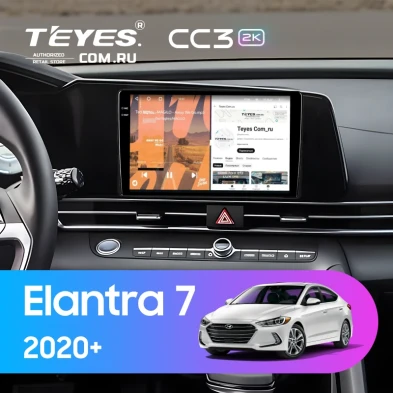 Штатная магнитола Teyes CC3 2K 4/64 Hyundai Elantra 7 (2020-2026)
