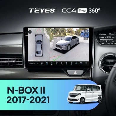 Штатная магнитола Teyes CC4 Pro 360 8/128 Honda N-BOX 2 JF3/4 (2017-2021) Правый руль