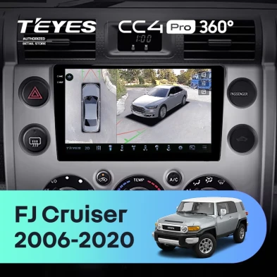 Штатная магнитола Teyes CC4 Pro 360 12/256 Toyota FJ Cruiser J15 (2006-2020) F2