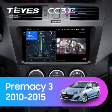 Штатная магнитола Teyes CC3 2K 4/64 Mazda Premacy 3 (2010-2015)