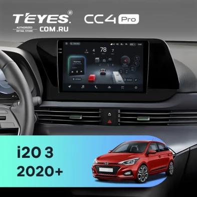 Штатная магнитола Teyes CC4 Pro 8/128 Hyundai i20 3 (2020-2025)