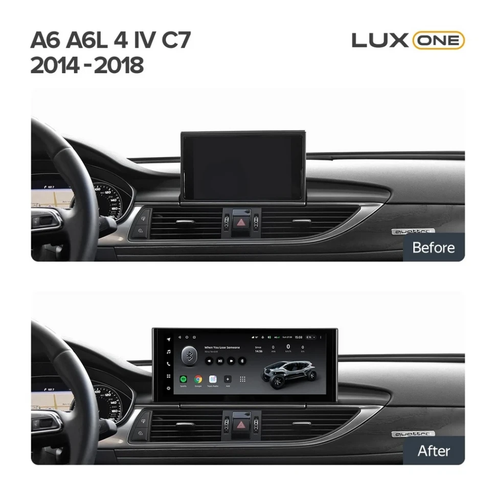 Штатная магнитола Teyes LUX ONE 6/128 Audi A6 A6L C7 (2014-2018)