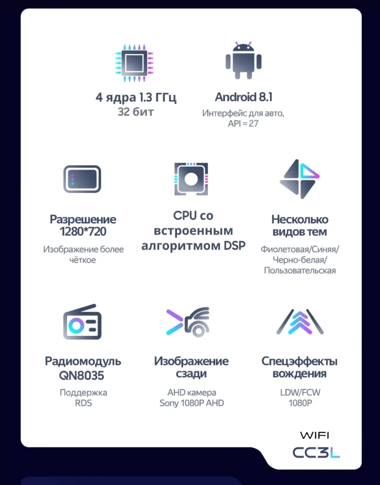 Штатная магнитола Teyes CC3L WiFi 2/32 Geely GS (2016-2021)