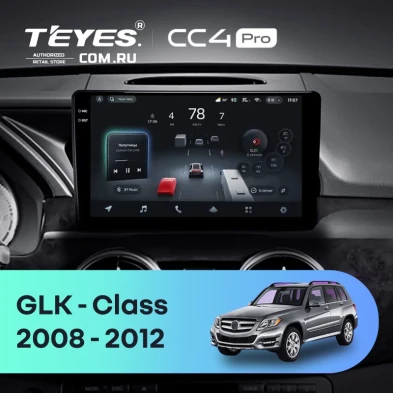 Штатная магнитола Teyes CC4 Pro 8/128 Mercedes-Benz GLK-Class X204 (NTG 4.0) (2008-2012)