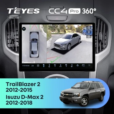 Штатная магнитола Teyes CC4 Pro 360 8/128 Isuzu D-Max 2 (2012-2018) (11")