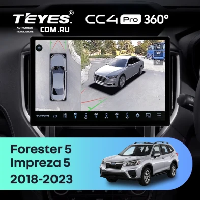 Штатная магнитола Teyes CC4 Pro 360 8/128 Subaru Forester 5 (2018-2023) (13")