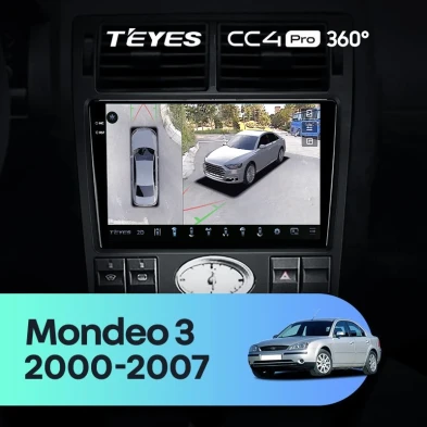 Штатная магнитола Teyes CC4 Pro 360 12/256 Ford Mondeo 3 (2000-2007) F1