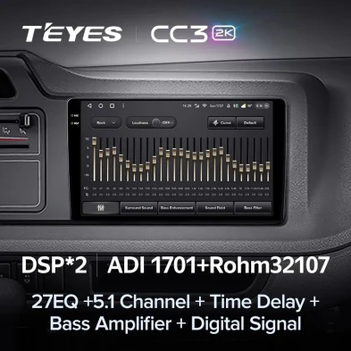 Штатная магнитола Teyes CC3 2K 4/64 Toyota Coaster (2013-2015)