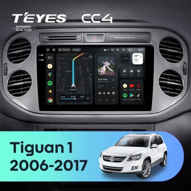 Штатная магнитола Teyes CC4 8/128 Volkswagen Tiguan 1 NF (2006-2017) F2