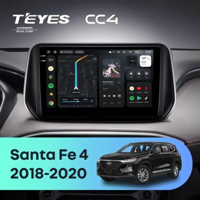 Штатная магнитола Teyes CC4 6/64 Hyundai Santa Fe 4 (2018-2020)