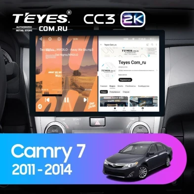 Штатная магнитола Teyes CC3 2K 4/64 Toyota Camry 7 XV 50 55 (2011-2014) F4 (13")