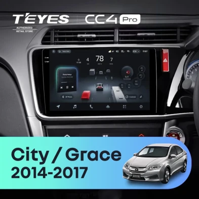Штатная магнитола Teyes CC4 Pro 12/256 Honda Grace (2014-2017) Тип-B Правый руль