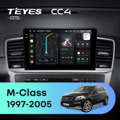 Штатная магнитола Teyes CC4 8/128 Mercedes-Benz M-Class I W163 ML (1997-2005) Тип-B