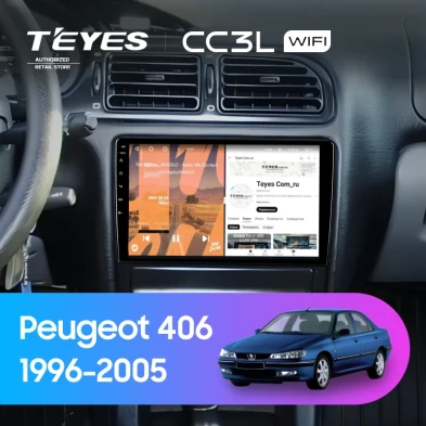 Штатная магнитола Teyes CC3L WiFi 2/32 Peugeot 406 (1999-2005)