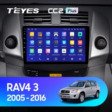 Штатная магнитола Teyes CC2 Plus 4/32 Toyota RAV4 3 XA30 (2005-2016) F1 9"