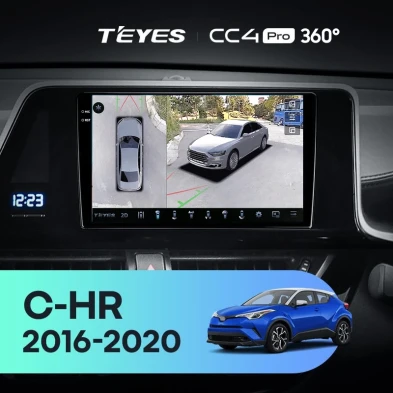 Штатная магнитола Teyes CC4 Pro 360 12/256 Toyota C-HR (2016-2020) F2 Правый руль