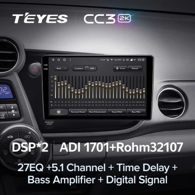 Штатная магнитола Teyes CC3 2K 360 6/128 Honda Insight 2 LHD (2009-2014)