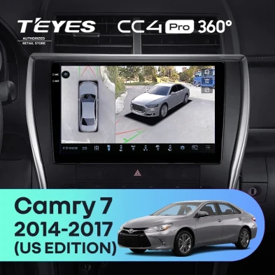 Штатная магнитола Teyes CC4 Pro 360 8/128 Toyota Camry 7 XV 50 55 (2014-2017) (North America) F5