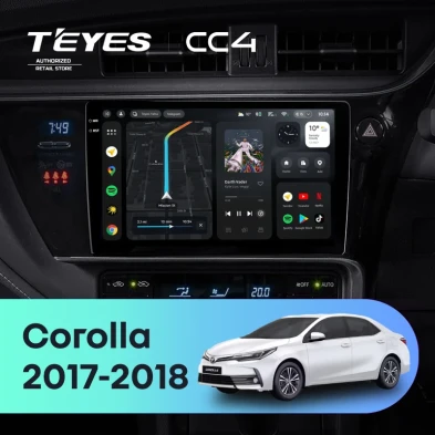 Штатная магнитола Teyes CC4 6/64 Toyota Corolla (2017-2018) Тип-A