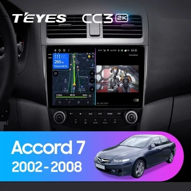 Штатная магнитола Teyes CC3 2K 6/128 Honda Accord 7 (2002-2008) F2