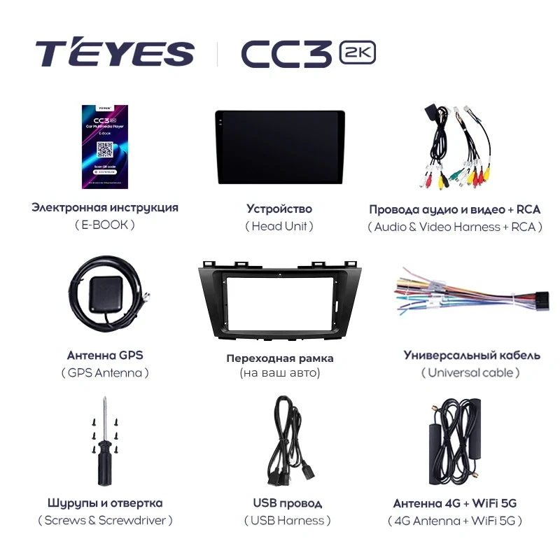 Штатная магнитола Teyes CC3 2K 6/128 Kia Morning 3 (2017-2023) Тип-A